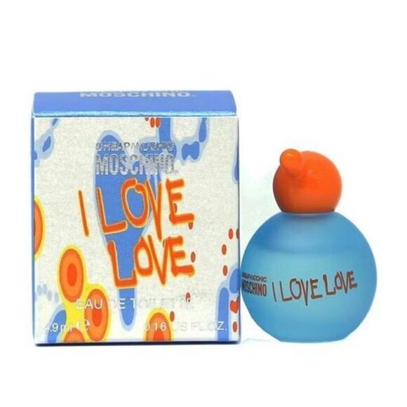 MOSCHINO - NWT - Two Mini Bottles of "Cheap & Chic I Love Love" Eau de Toilette - Picture 8 of 13